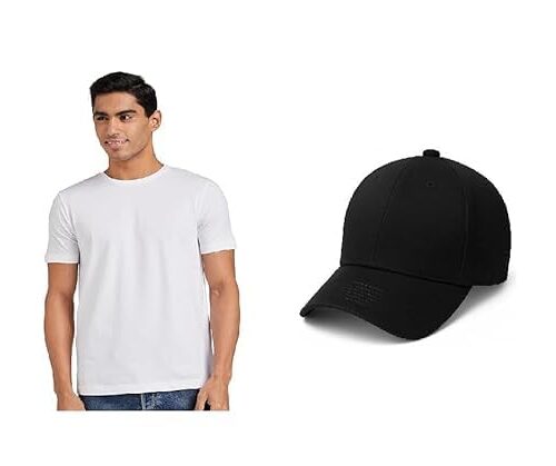 Tshirt and BCap | L to xxl Size | 100% Cotton Tshirt and Cap