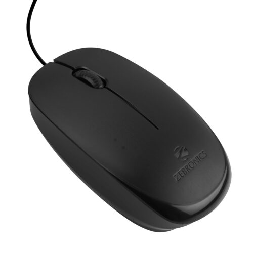Power Wired USB Mouse, 3-Button, 1200 DPI Optical Sensor, Plug & Play, for Windows/Mac