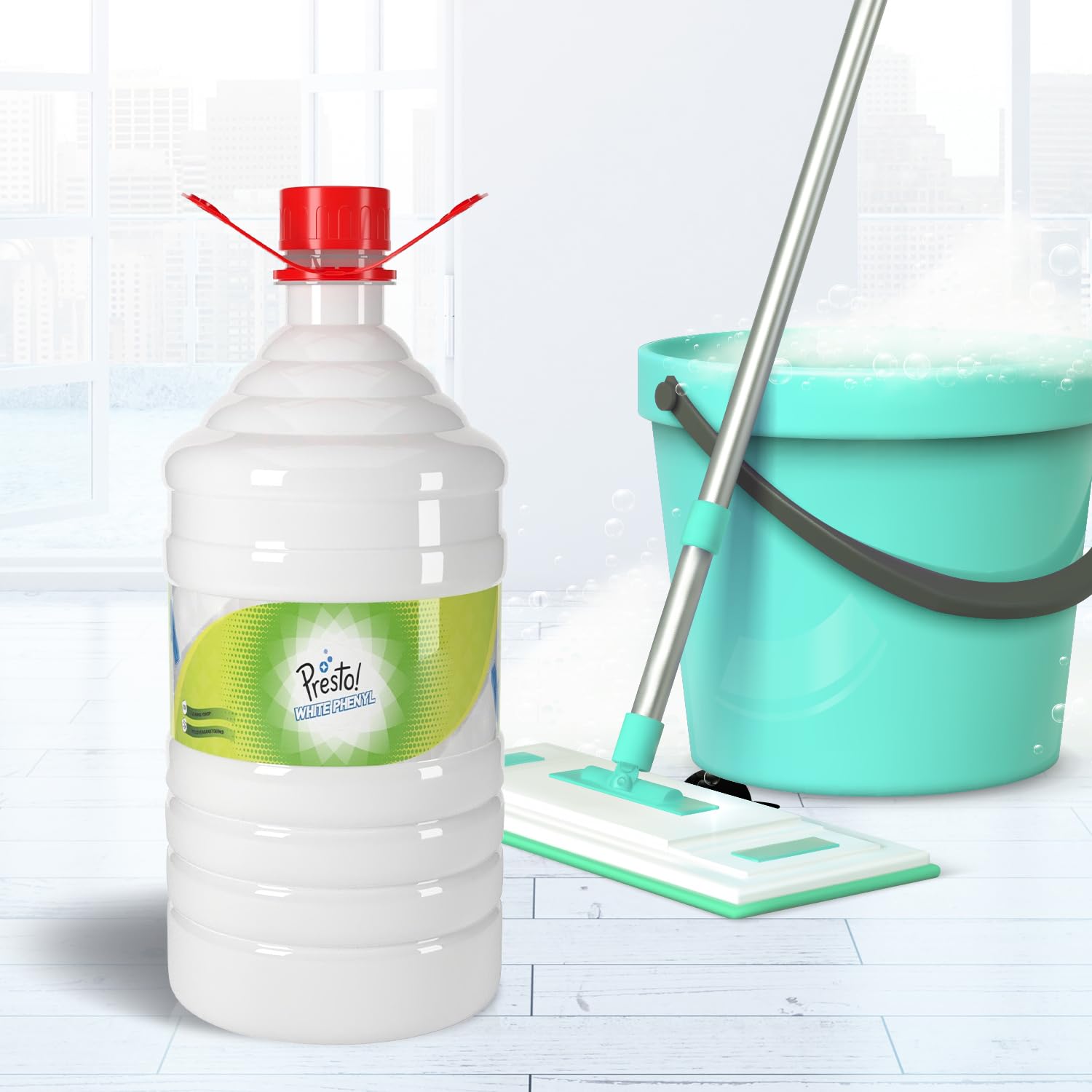 Phenyl Floor Cleaner | 5 Litre | Suitable For Hospitals, Homes, Offices | 10X Cleaning Power | Fights Germs - Image 2