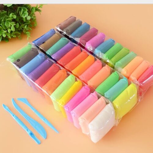 Sidanaz (Pack of 12) Air Dry Clay, Colorful Children Soft Clay, Creative Art Crafts, Gifts for Kids-Multi Color. Non-Toxic Modeling Magic Fluffy Foam Bouncing Clay Putty Kit for Kids with Tools
