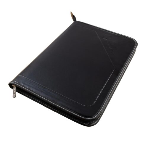 SPS PU Leather 24-Pocket A4 File Organizer – Professional Document Holder