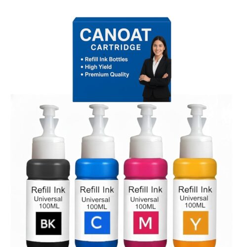 CANOAT 100ML Universal Refill Ink Bottle for Refilling of All Inkjet (Universal) Printer Cartridge