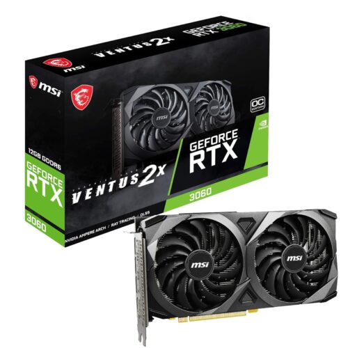 MSI GeForce RTX 3060 Ventus 2X 12G OC GDDR6 192-bit 12 GB pci_e Express Gen 4 Gaming Graphics Card