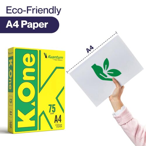 K-One A4 Copier Paper, 75 GSM, 500 Sheets per Ream (Pack Of 5)