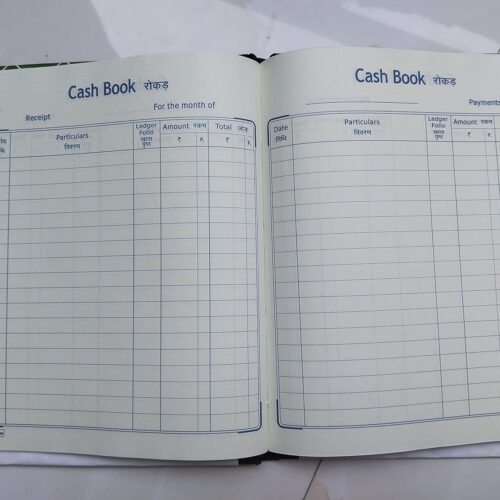 Peeplvalue Pack of 2 Cash Book Copy Size with Hard Binding Cover for Long Durability-(120 pages-19 X 15 CM)