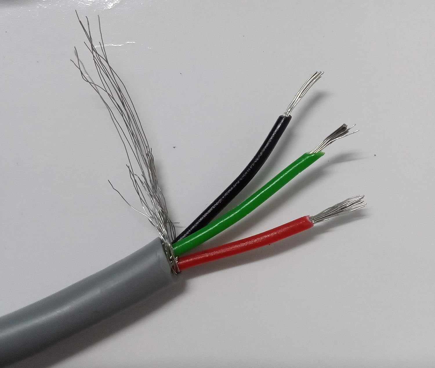 3 Core Shielded Signal Data Transmission Cable for EMI protection (Grey, 10m Length) - Image 3