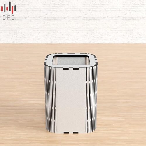 DFC Agave Pen Holder for Table Stylish | Wooden Pen Stand for Office Desk and Study Table | Multipurpose Desk Organizer (White)