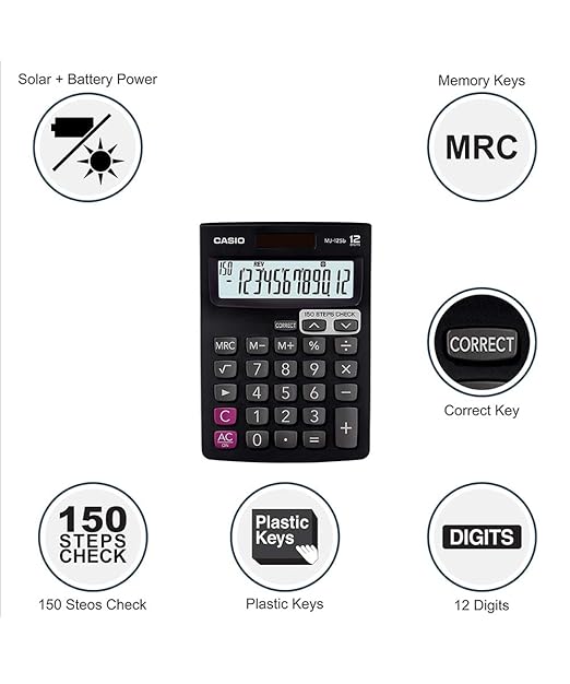 Casio MJ-12Sb Desktop Calculator - Image 3